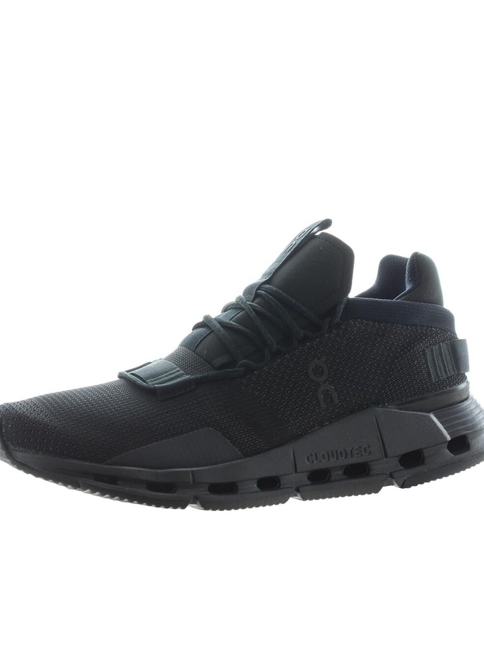 On Cloudnova Shoes Running Laceup 26.99814 Solid All Black Size 7.5 Women